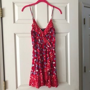 Express Floral Ruffle Cami Dress